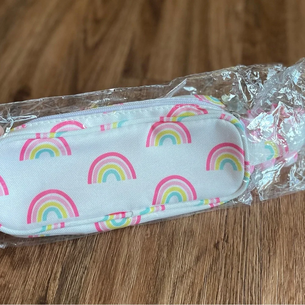 Rainbow Print Pencil Case